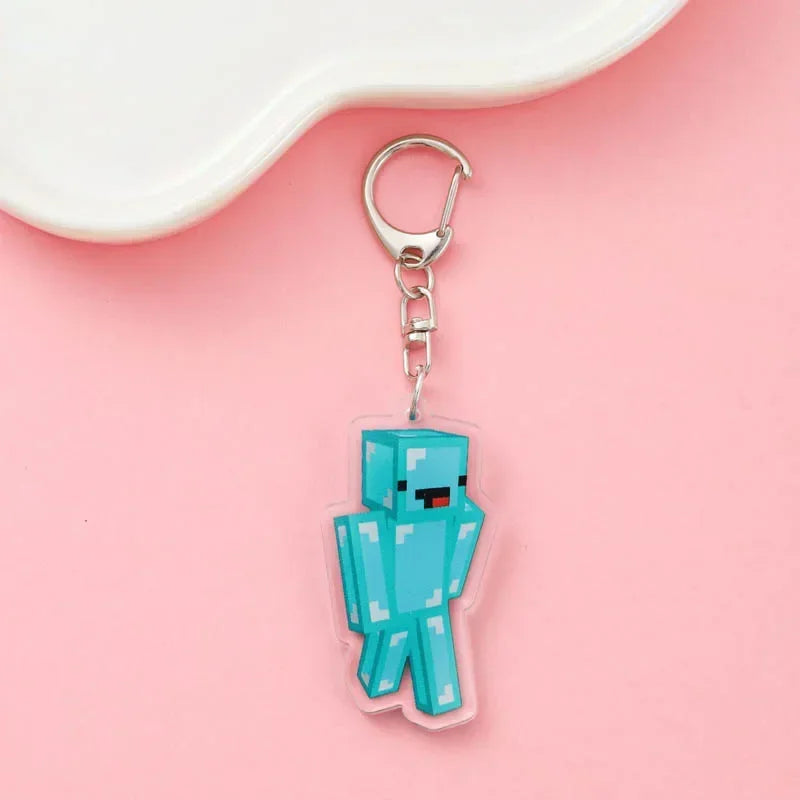 Cute Minecraft Keychain