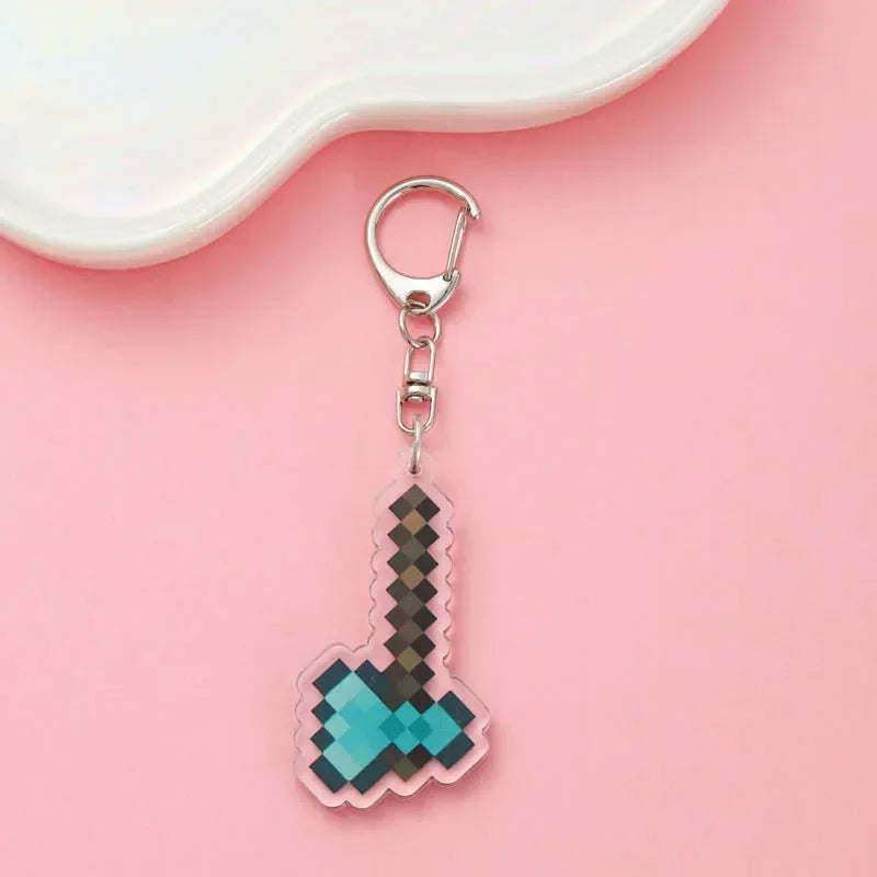 Cute Minecraft Keychain