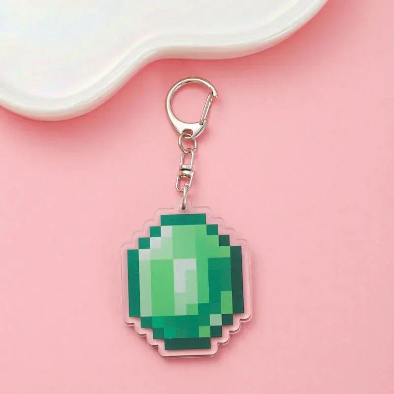 Cute Minecraft Keychain