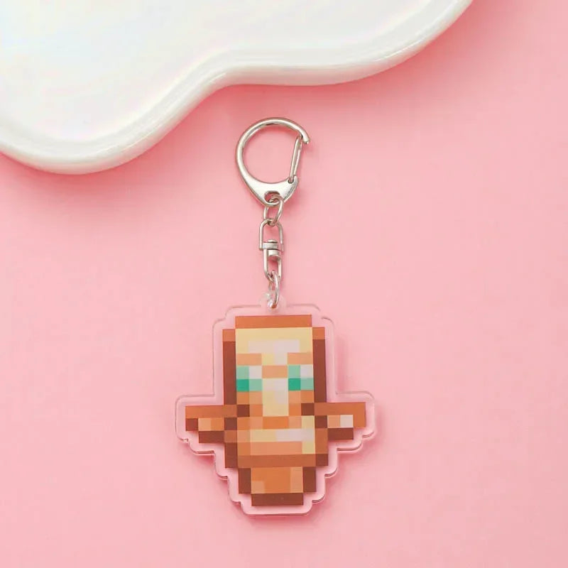 Cute Minecraft Keychain