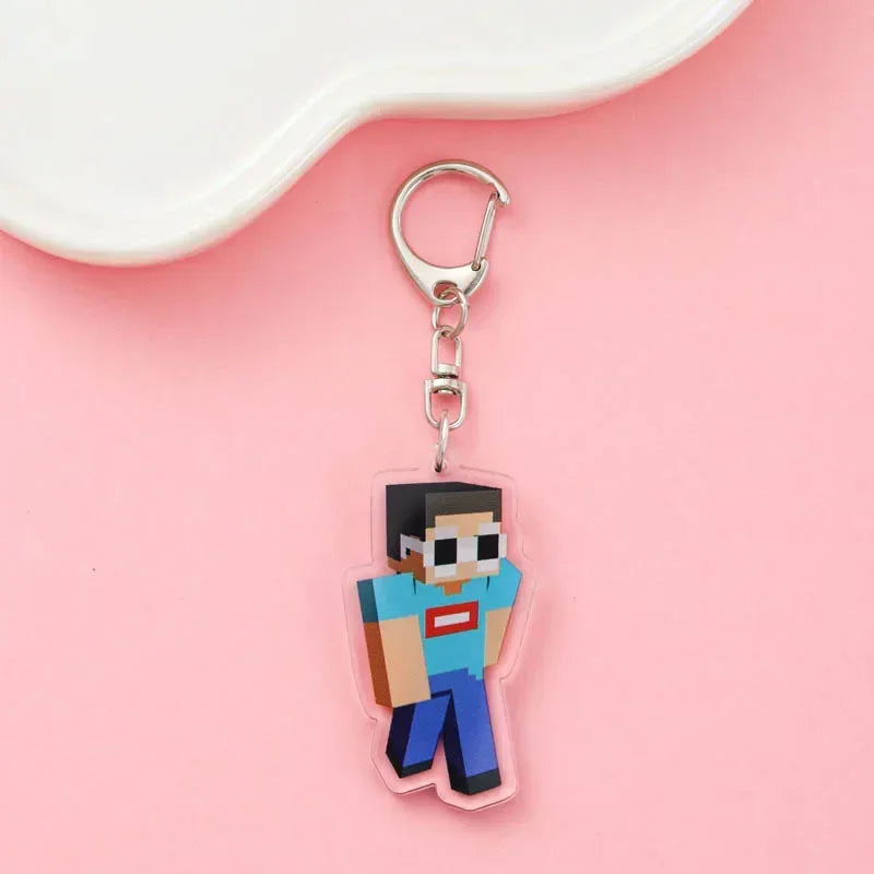 Cute Minecraft Keychain