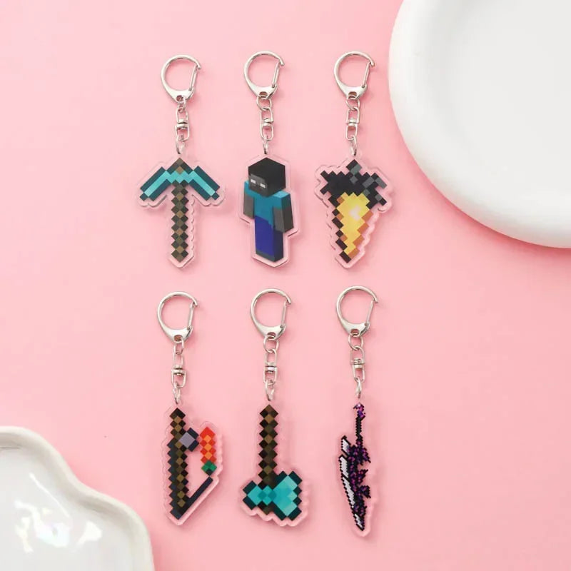 Cute Minecraft Keychain