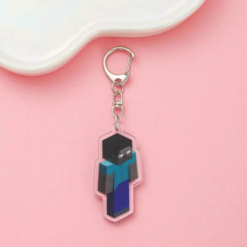 Cute Minecraft Keychain