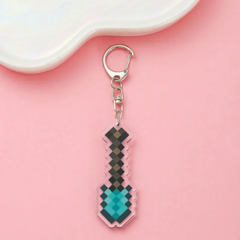 Cute Minecraft Keychain