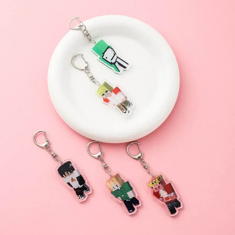 Cute Minecraft Keychain