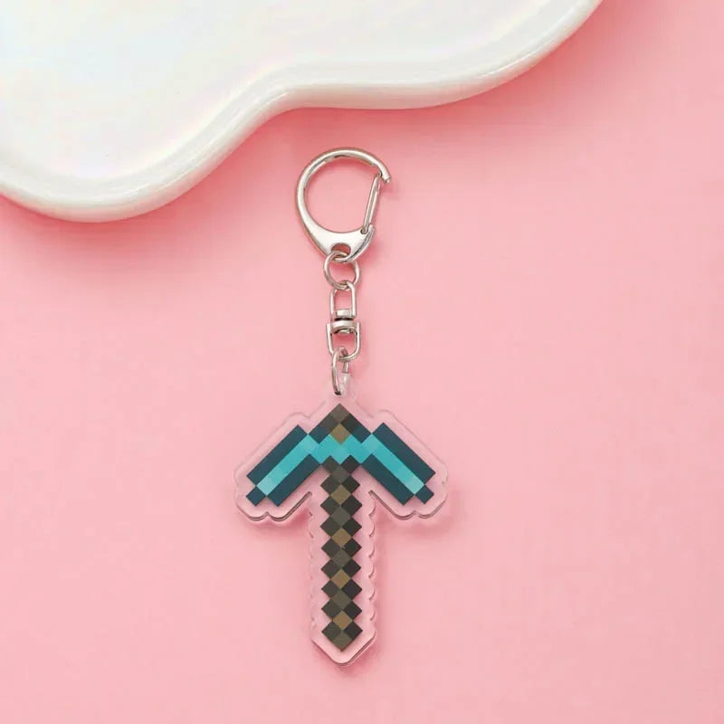 Cute Minecraft Keychain