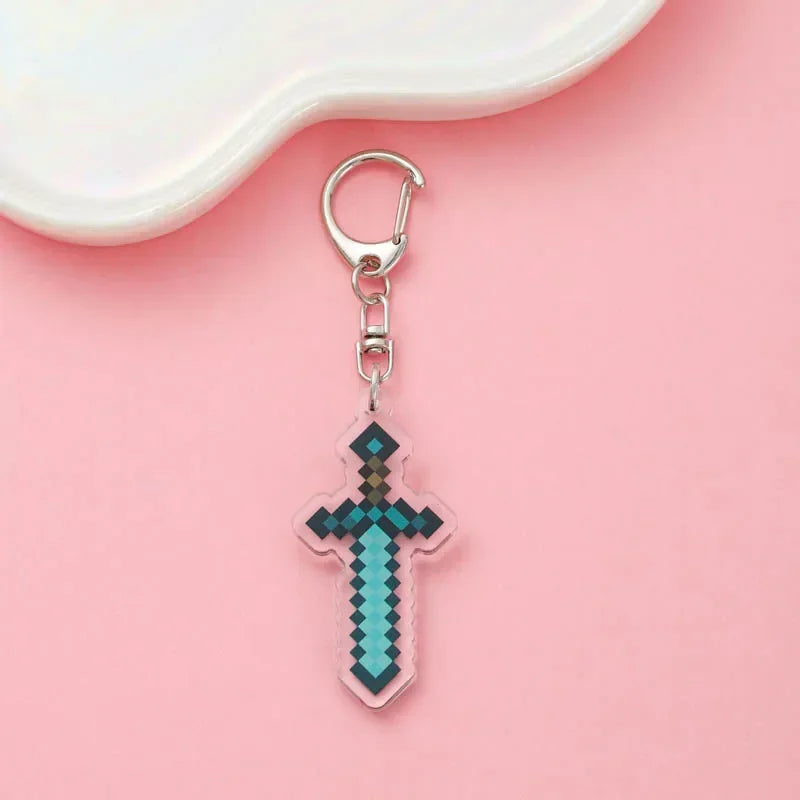 Cute Minecraft Keychain