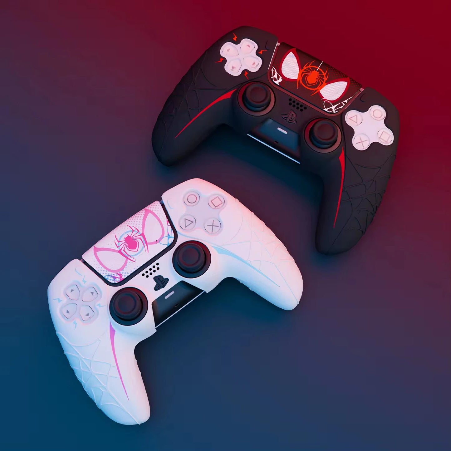 New Spider Web Silicone Skin For PS5 Controller