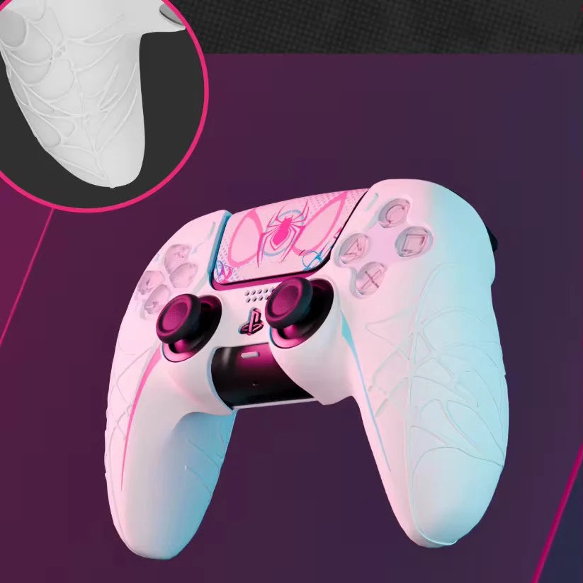 New Spider Web Silicone Skin For PS5 Controller