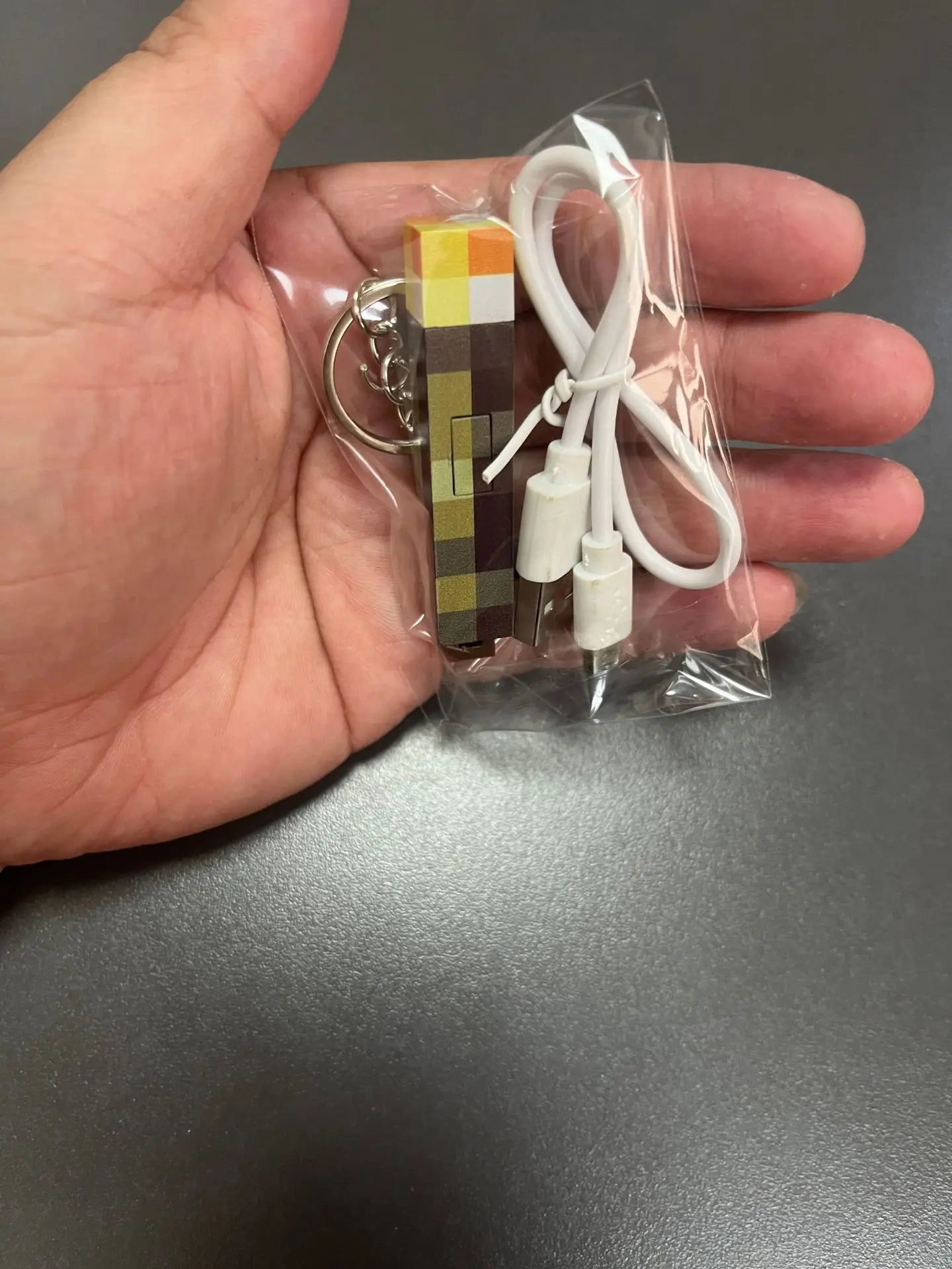 Keychain Minecraft Torch
