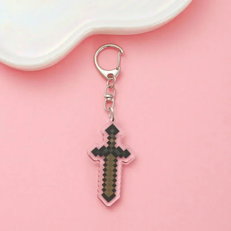 Cute Minecraft Keychain