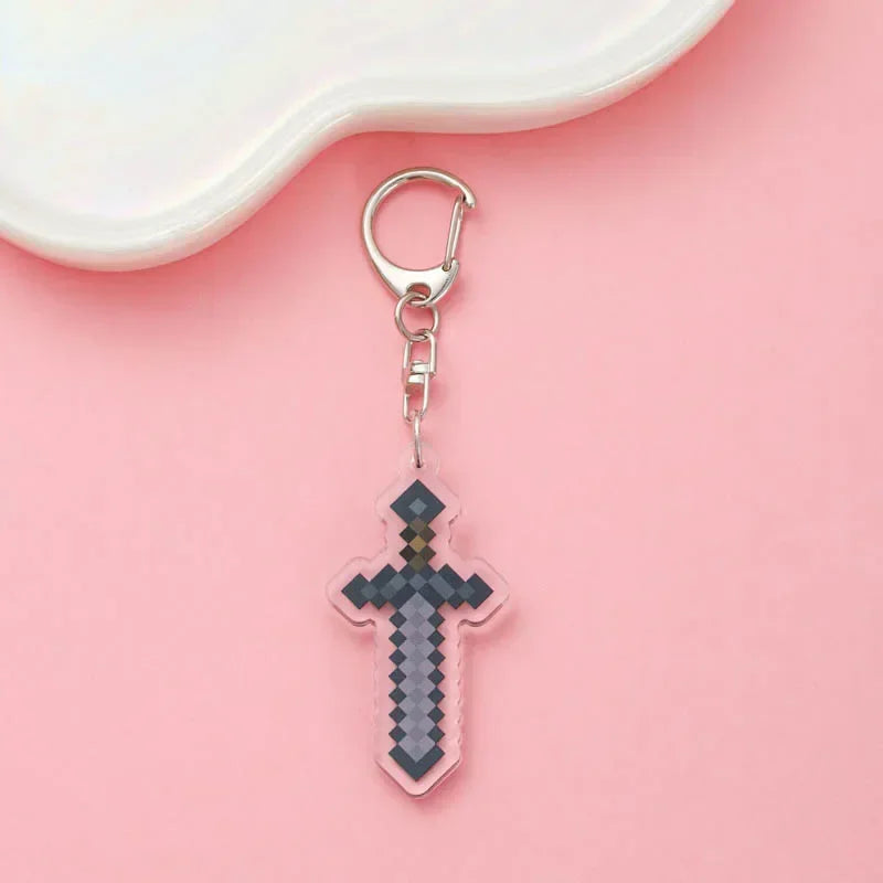 Cute Minecraft Keychain