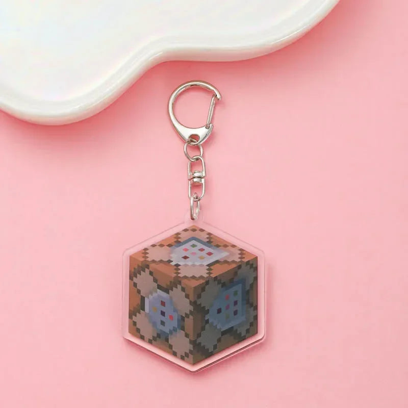Cute Minecraft Keychain