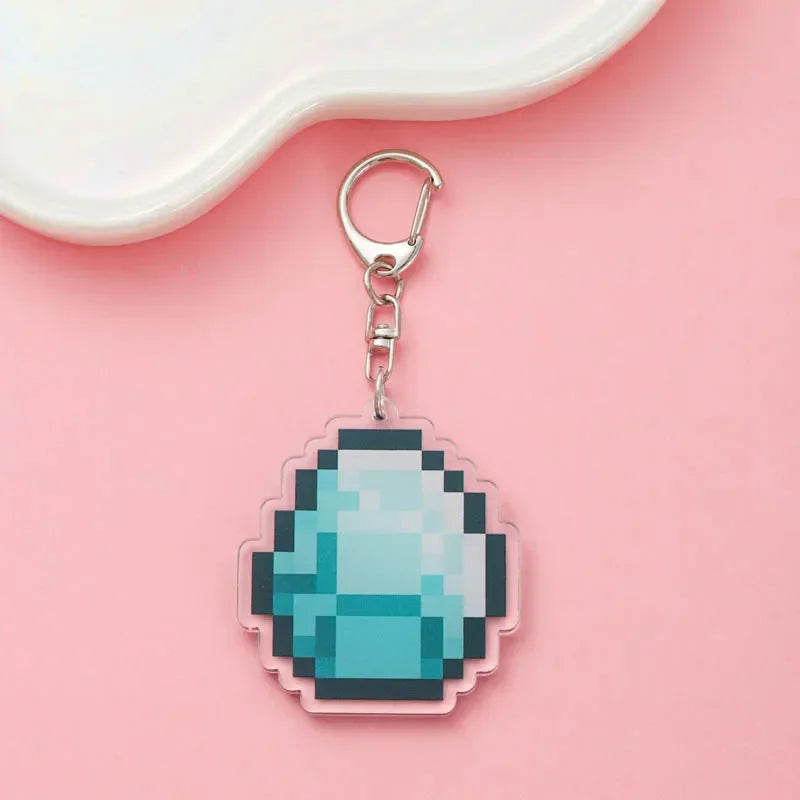 Cute Minecraft Keychain