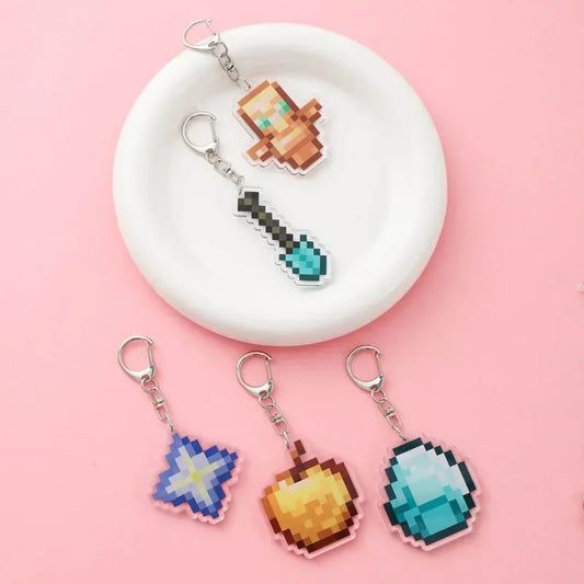 Cute Minecraft Keychain