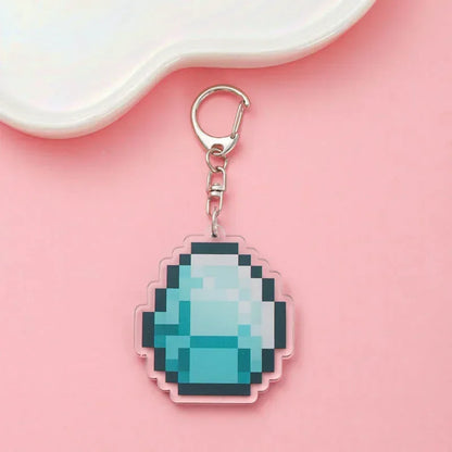 Cute Minecraft Keychain